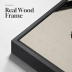 Large Framed Black and White Abstract Wall Art - Image 3