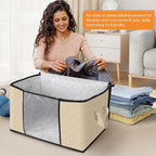 6 Pack Storage Bags for Clothes Blanket Storage Bins - Image 3