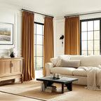102 Inch Long Brown Velvet Curtains - Image 7