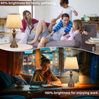 Touch Lamps for Nightstand, 3 Way Dimmable Bedside Lamps - Image 5