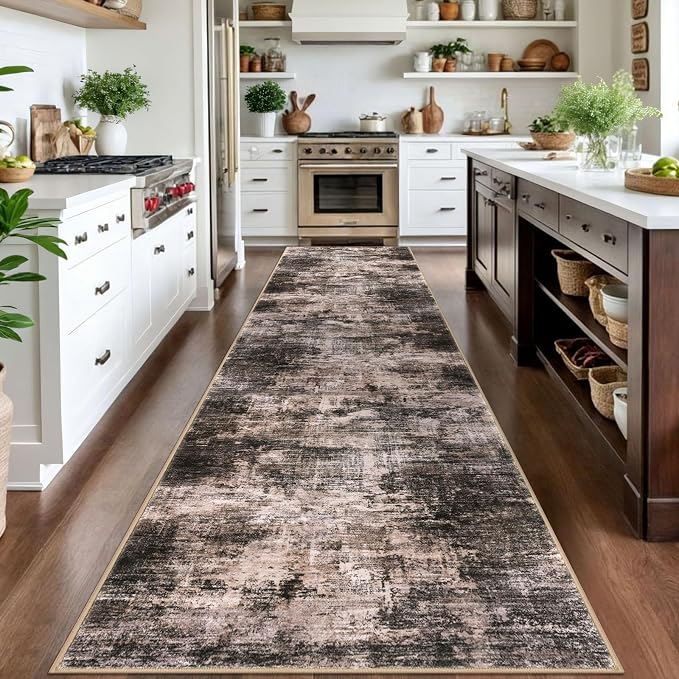 Abstract Runner Rug 3x14 Ft Washable Runners - Image 3