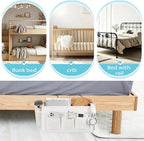 Bedside Caddy, Bedside Storage Bag Hanging Organizer - Image 5
