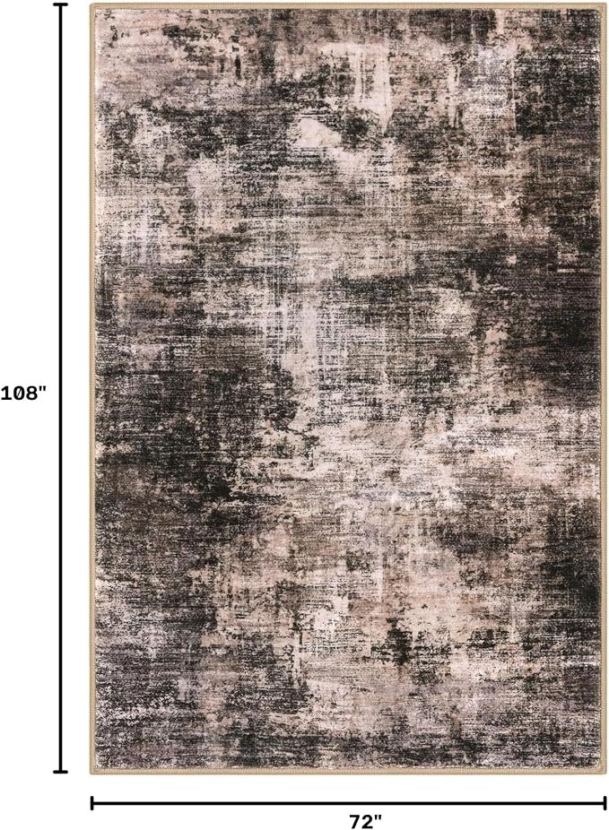 Abstract Area Rugs 6x9 Ft Washable Rugs - Image 2