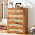 LEYAOYAO Rattan Dresser for Bedroom Set 2 - Image 8