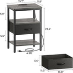 SUPERJARE Nightstand Set of 2 - Image 7