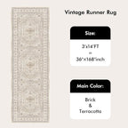 3x14 Washable Hallway Runner Rug - Image 9
