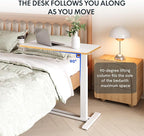 FLEXISPOT H7 32" Pneumatic Height-Adjustable Overbed Table - Image 4