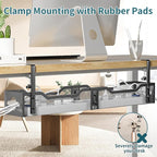 Under Desk Cable Management Tray Black, Litwaro Cable Management Under Desk No - Image 5