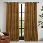 RYB HOME Velvet Curtains 102 inches Long, Extra Long High Ceiling Curtains | by RYBHOME