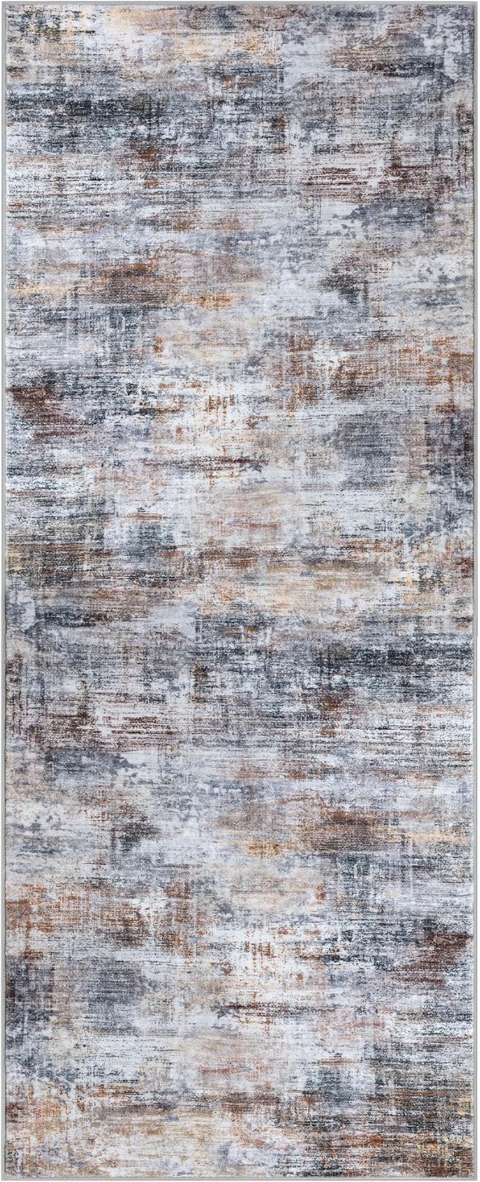 Abstract Runner Rug 2x5 Ft Washable Runners - Image 10