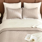 Lady Ann Oversized King Bedspreads 120x120, Extra Large 3 Pieces Leaves Print - Image 5