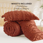 Bedsure Tufted Boho Comforter Set King Size - Image 8