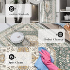7x9 Washable Area Rug for Living Room - Image 4