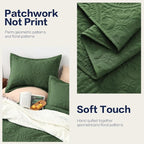 EXQ Home Quilt Set Full Queen Size Mandala Olive Green Bedspread | Bedding Set - Image 5