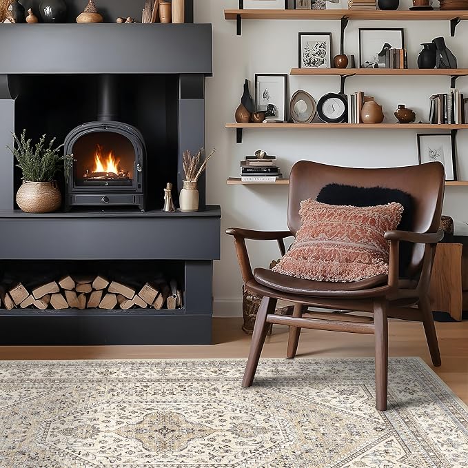 8x10 Washable Area Rug for Living Room - Image 7