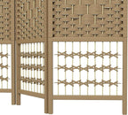 HOMCOM 3 Panel Room Divider, Folding Privacy Screen, Natural | Room Separator - Image 9