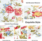 Cmfshape Summer Floral King Quilted Bedspread, Romantic Pink Quilt Set - Image 4