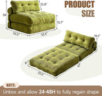 Folding Sofa Bed, Convertible Chair Bed, Foam Floor Sofa Lounger | 3-in-1 - Image 2