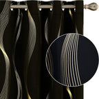Deconovo Curtains for Living Room, Pattern Blackout Curtains 90 Inches Long | by Unknown