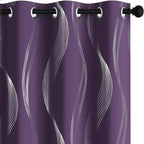 Deconovo Curtains for Living Room, Pattern Blackout Curtains 84 Inches Long | by Unknown
