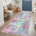Abstract Runner Rug 3x7 Ft Washable Runners by iOhouze