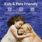 6x9 Large Royal Blue Fluffy Soft Area Rug Non-Slip - Image 7