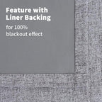 YoungsTex Short Linen Blackout Curtains - Image 8