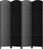 HALLYBEE Room Divider Panel, 4 Panel Partition Room Dividers Screen, Privacy by HALLYBEE