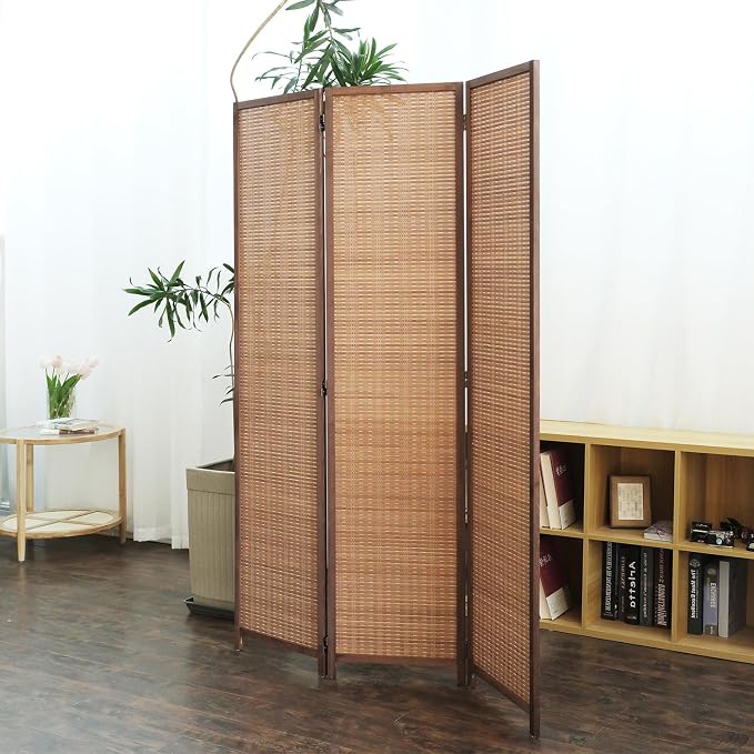 3 Panel Bamboo Room Divider - Image 5