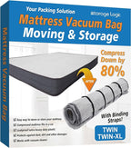 Foam Mattress Vacuum Bag with 4 Adjustable Straps, Twin/Twin XL | Heavy-Duty by StorageLogic