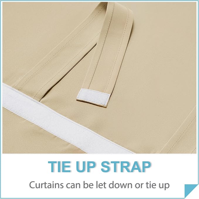 RYB HOME Blackout Curtain Privacy Window Drape - Image 4