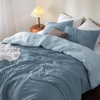 Bedsure King Comforter Set, Mineral Blue Soft Prewashed Bedding - Image 3