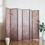 6 Panel Room Divider, 5.6 ft Tall Blackout Folding Privacy Screen - Image 3