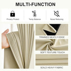 NICETOWN 100% Blackout Window Curtains 84 inches Long 2 Panels Set - Image 5
