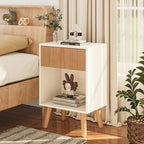 Fluted Nightstand, Modern Bedside Table - Image 3