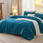 Bedsure Queen Comforter Set, Teal Soft Prewashed Bedding by Unknown