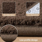 3x8 Runner Rug for Hallway, Long Runner Rugs Non Slip, Coffee | Soft Washable - Image 6