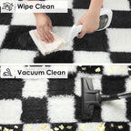 KICMOR Black and White 3x5 Rugs - Image 4