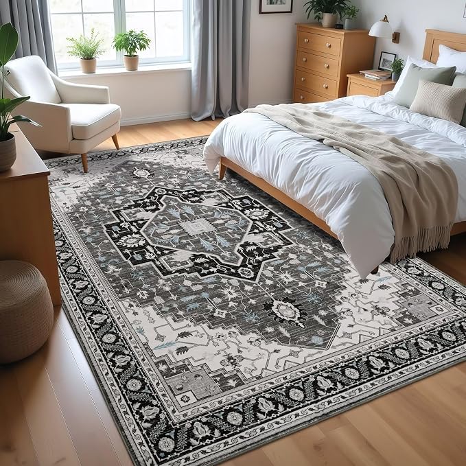 Macgace Washable Vintage Small Area Rug - Image 4