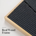 Large 3D Textured Framed Neutral Abstract Wall Art - Image 6