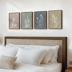 Framed Boho Neutral Botanical Wall Art - Image 2