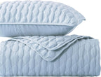 WDCOZY Light Blue Oversized California Cal King Size Quilt Bedding Set - Image 9