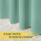 NICETOWN Aqua Blue Blackout Curtains - Image 6