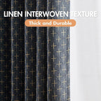 MIULEE 100% Blackout Decorative Linen Curtains - Image 2