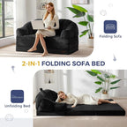 MAXYOYO Folding Sofa Bed, 2 in 1 Convertible Sofa to Lounger | Comfy Loveseat - Image 8