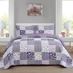 Mybedsoul Boho Quilt King Size, Patchwork Reversible Bedding Set, 3 Pieces by Mybedsoul