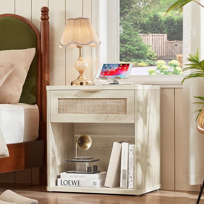 LEYAOYAO Rattan 23" Nightstands - Image 2