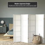 Red Lantern 5 ft. Tall Double Cross Shoji Screen - Image 2