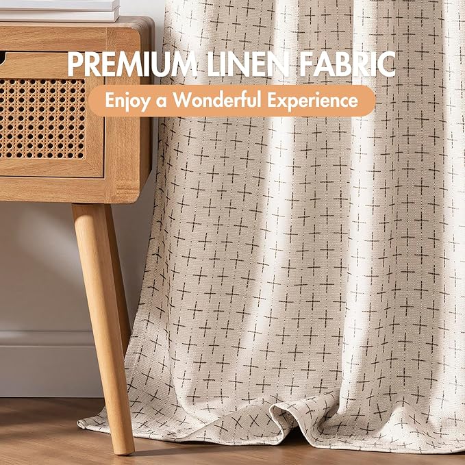 MIULEE 100% Blackout Decorative Linen Curtains - Image 5