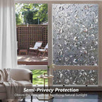 Kromapolis Window Privacy Film, Stained Glass, Non-Adhesive Renter-Friendly - Image 4